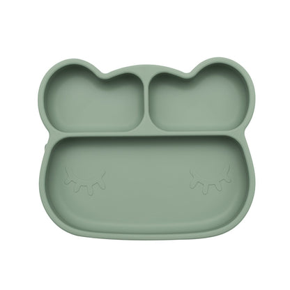 Assiette en Silicone Ours Sauge