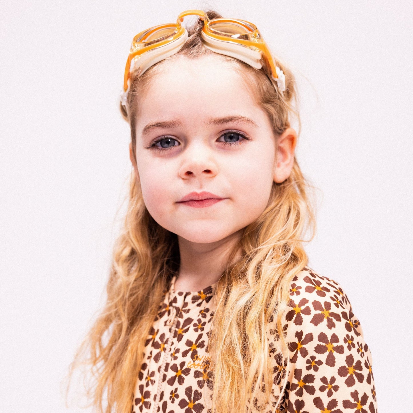 Swimming Goggles - Beige - Leopard