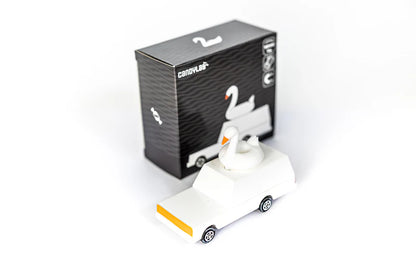 Voiture en Bois Candycar World - Cygne Blanc