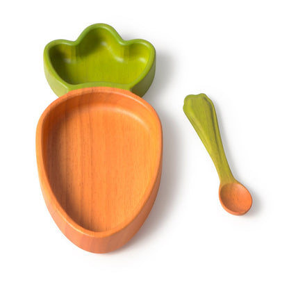 Cathy la Carotte – Ensemble assiette et cuillère bébé – vue produit 2