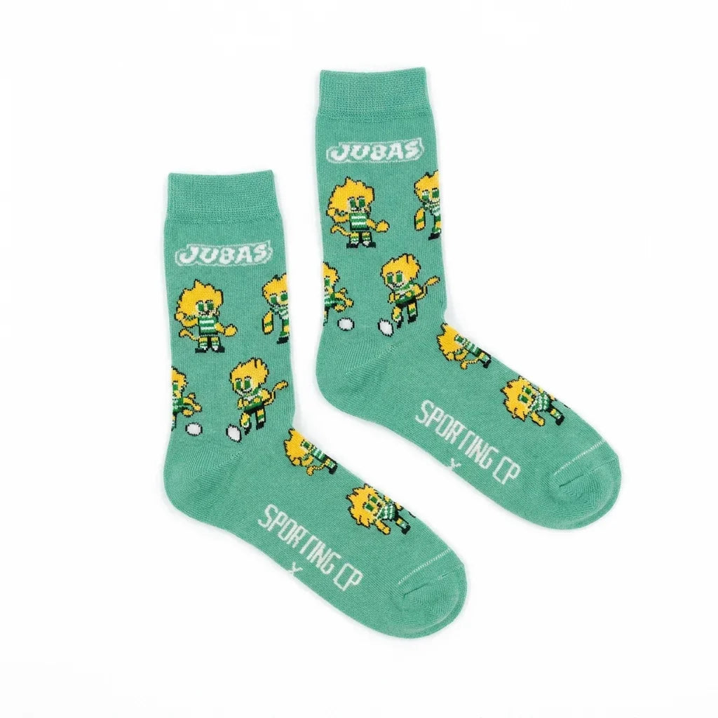 Chaussettes Enfant Sporting CP « Jubas » – Menthe - Chulé