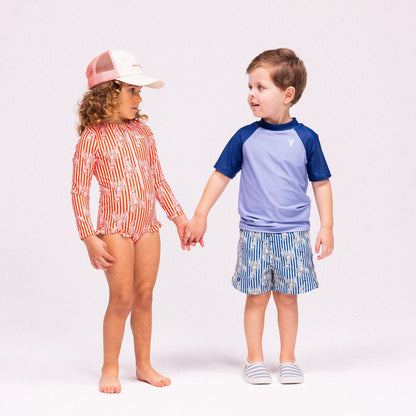 Swimming T-Shirt Short Sleeves - Blue - Catch Of The Day