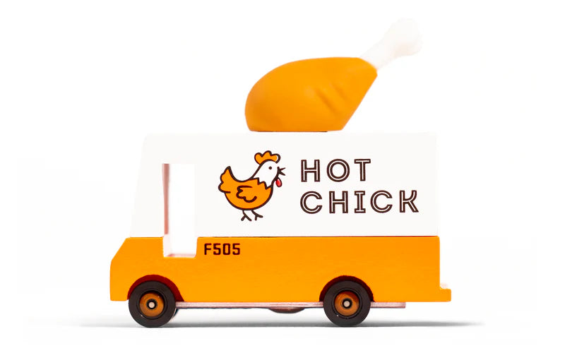 Camionette en Bois Candycar World - Van Poulet Frit / Hot Chick