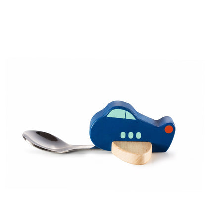 Cuillère Enfant Avion Bleu Donkey