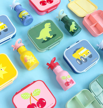Petite gourde en inox - Dinosaure – vue 3 – A Little Lovely Company