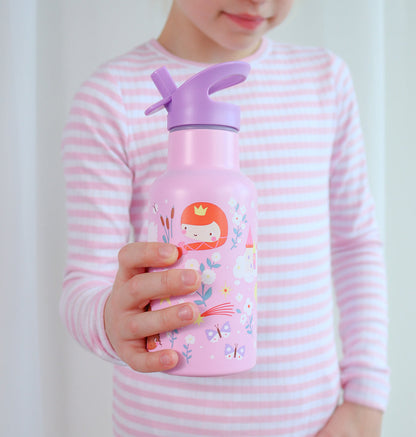 Gourde enfant en inox - Princesses – vue 2 – A Little Lovely Company