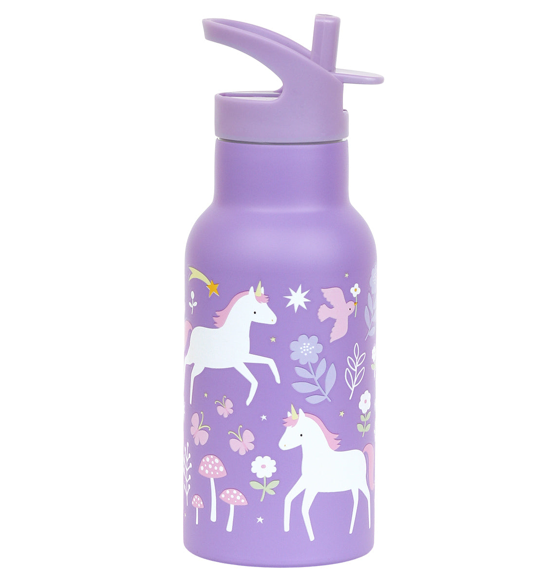 Gourde enfant en inox - Unicorn Dreams – vue 3 – A Little Lovely Company