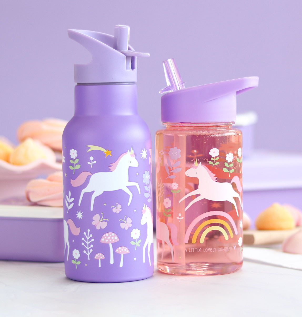 Gourde enfant en inox - Unicorn Dreams – vue 5 – A Little Lovely Company