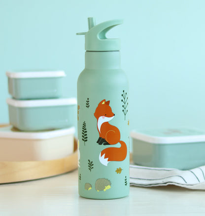 Gourde XL en inox - Amis de la forêt – vue 2 – A Little Lovely Company