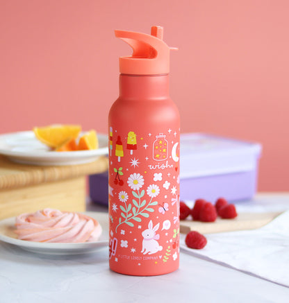 Gourde XL en inox - Fun – vue 2 – A Little Lovely Company