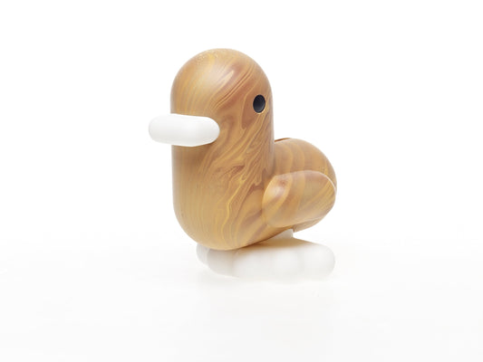 Sparschwein aus Holz in Form einer Ente