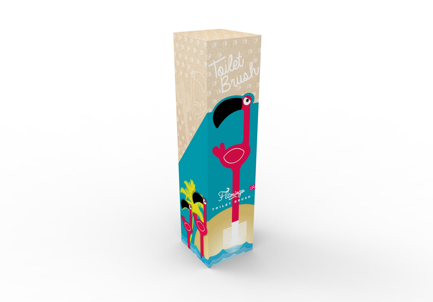 Brosse WC Flamant Rose