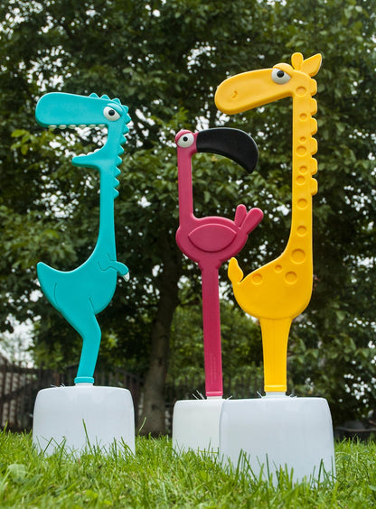 Toilettenbürste mit Giraffenmotiv