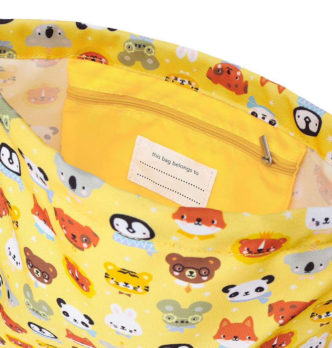 Sac à cordons enfant - Amis des animaux – vue 5 – A Little Lovely Company
