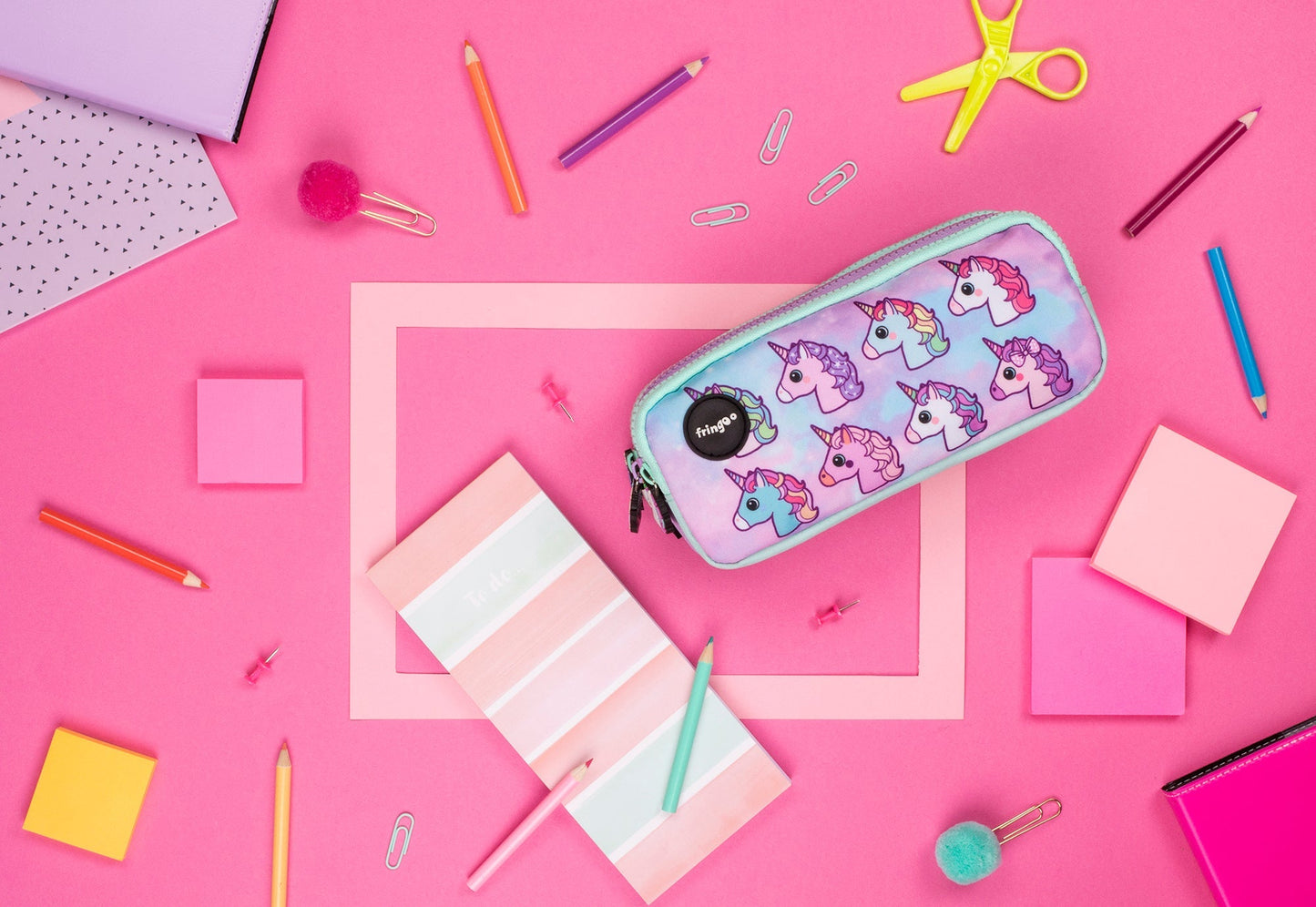 Pastel licornes Trousse scolaire
