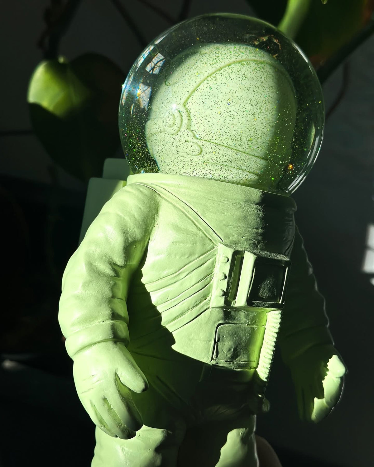 Giant Green Astronaut Snow Globe