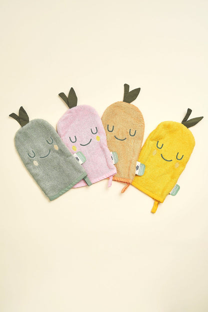Ensemble de gants de toilette Citron/Poire