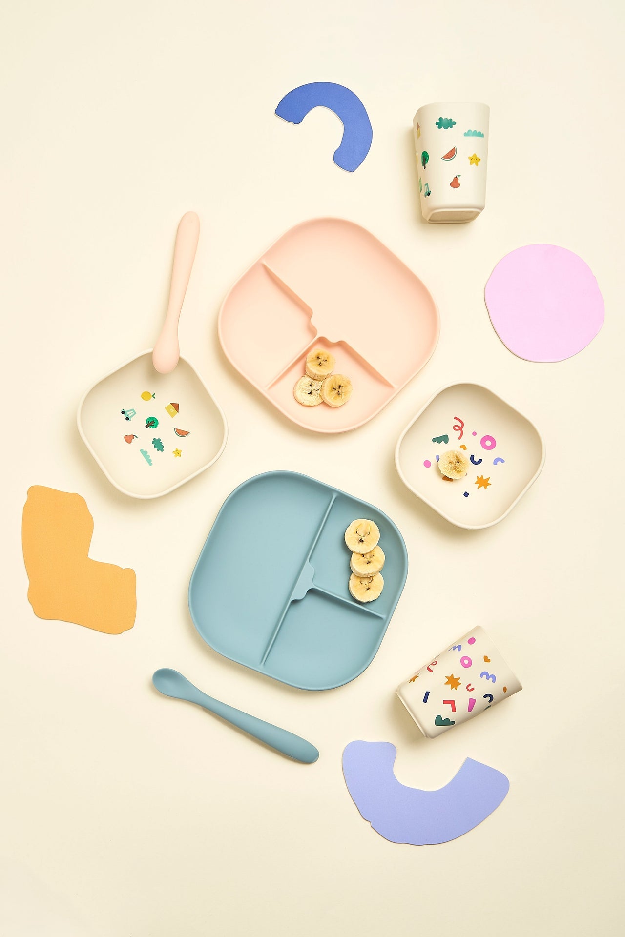 Service de table Tiny Bits Tangerine