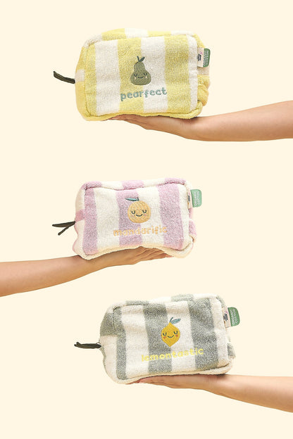 Trousse de toilette en éponge Mandy Mandarin