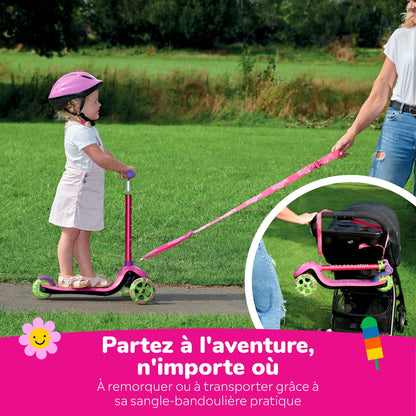 Trunki Trottinette pliante à 3 roues - Petite 2-5 ans (Rose)