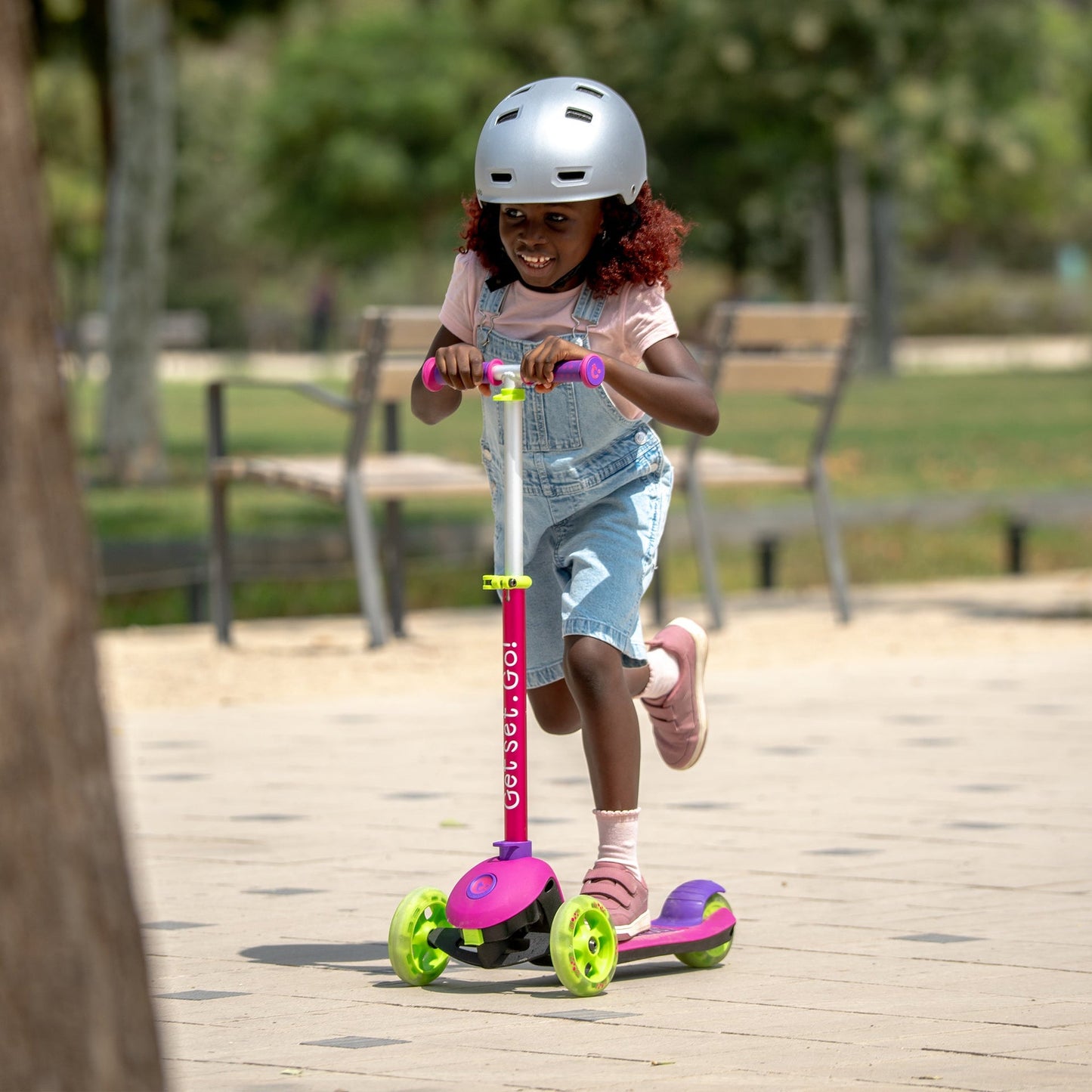 Trunki Trottinette pliante à 3 roues - Petite 2-5 ans (Rose)
