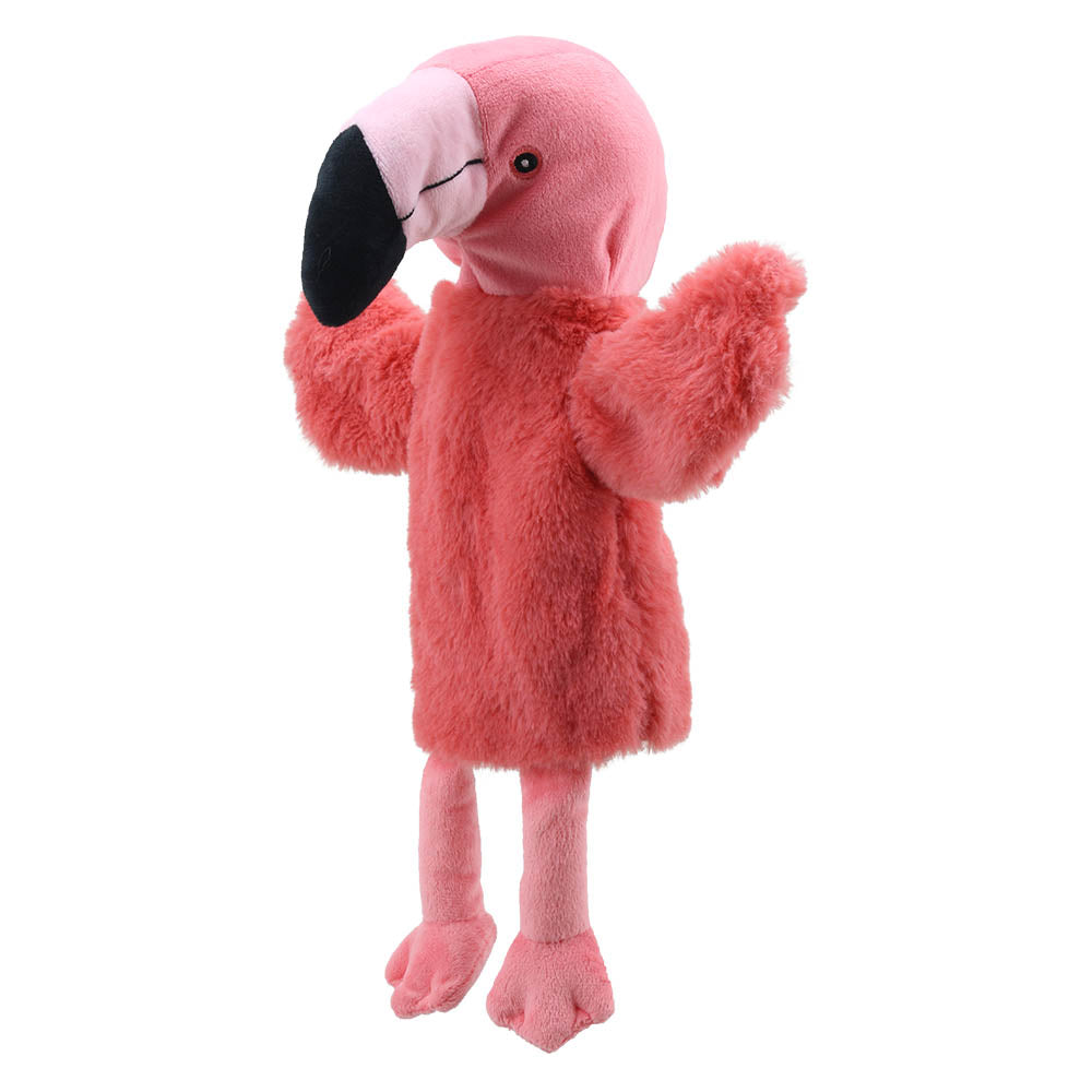 Pink Flamingo Plush – ECO Buddies Puppet – Animals