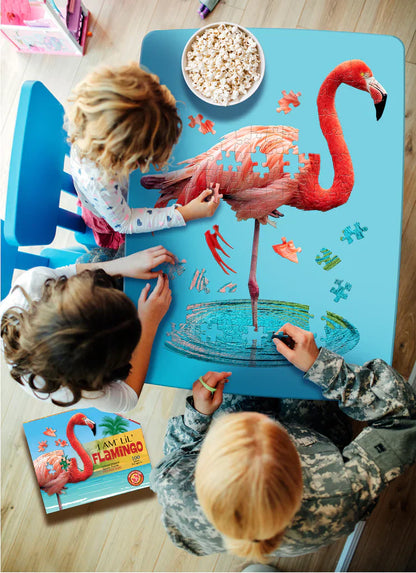 Ich bin das kleine Puzzle – Flamingo