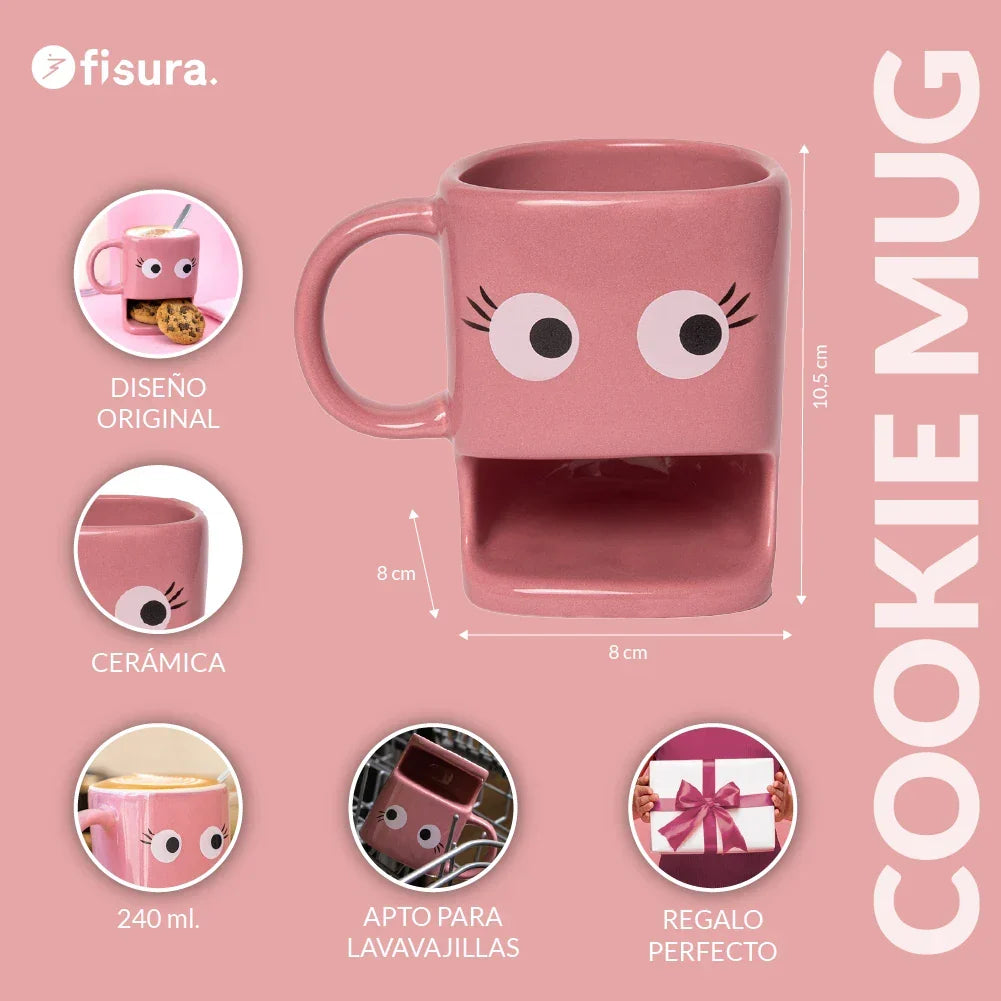 Tasse pour Biscuits Rose – Fisura – vue 4
