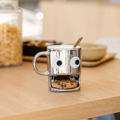 Tasse pour Biscuits Argentée – Fisura – vue 3