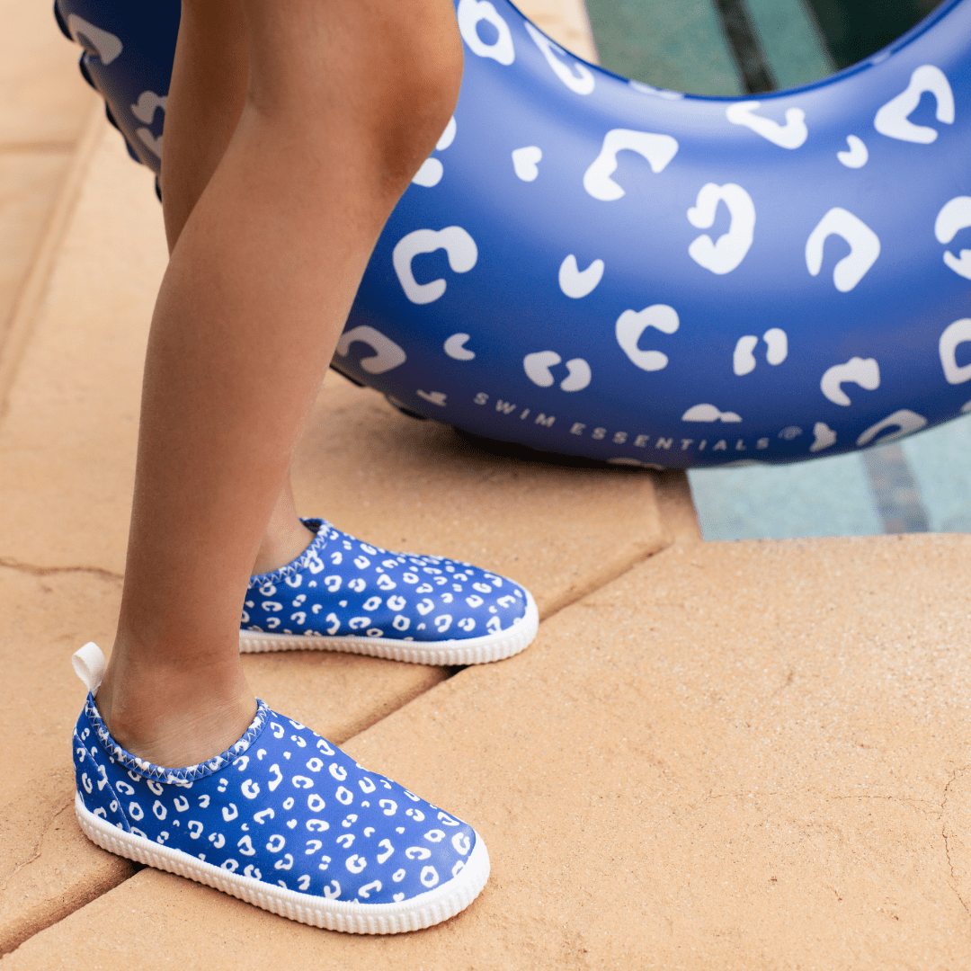 Kinder-Wasserschuhe - Blau - Leopard