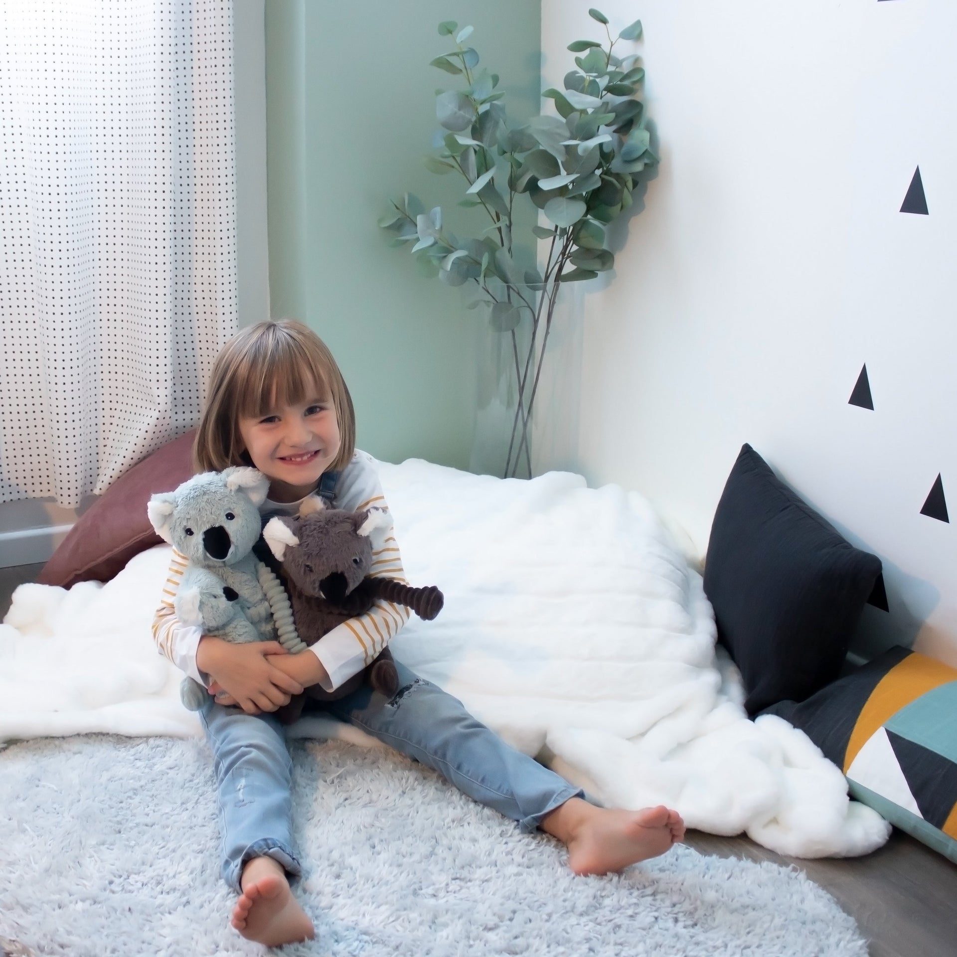 Peluche Trankilou le koala maman et son bébé menthe – Les Ptipotos – vue 2