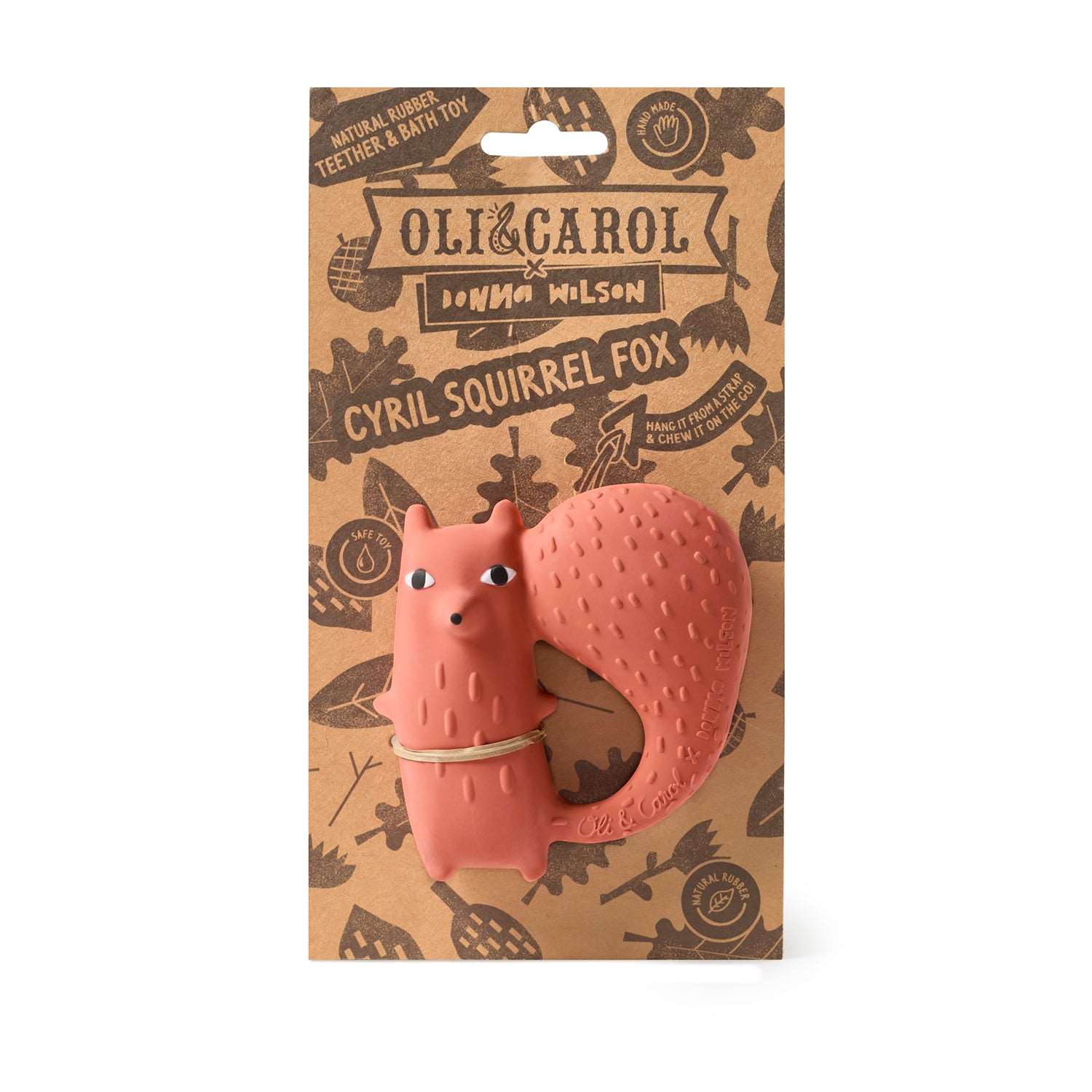 Cyril Squirrel Fox – Jouet de dentition bébé – Oli&Carol x Donna Wilson – vue produit 3