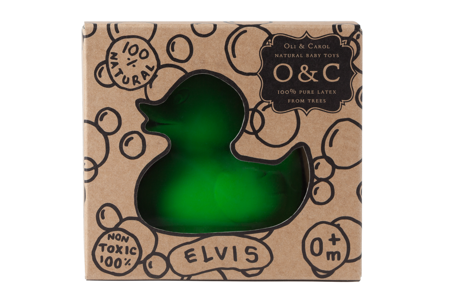 Elvis le Canard Vert – Jouet de bain et dentition bébé – vue produit 4