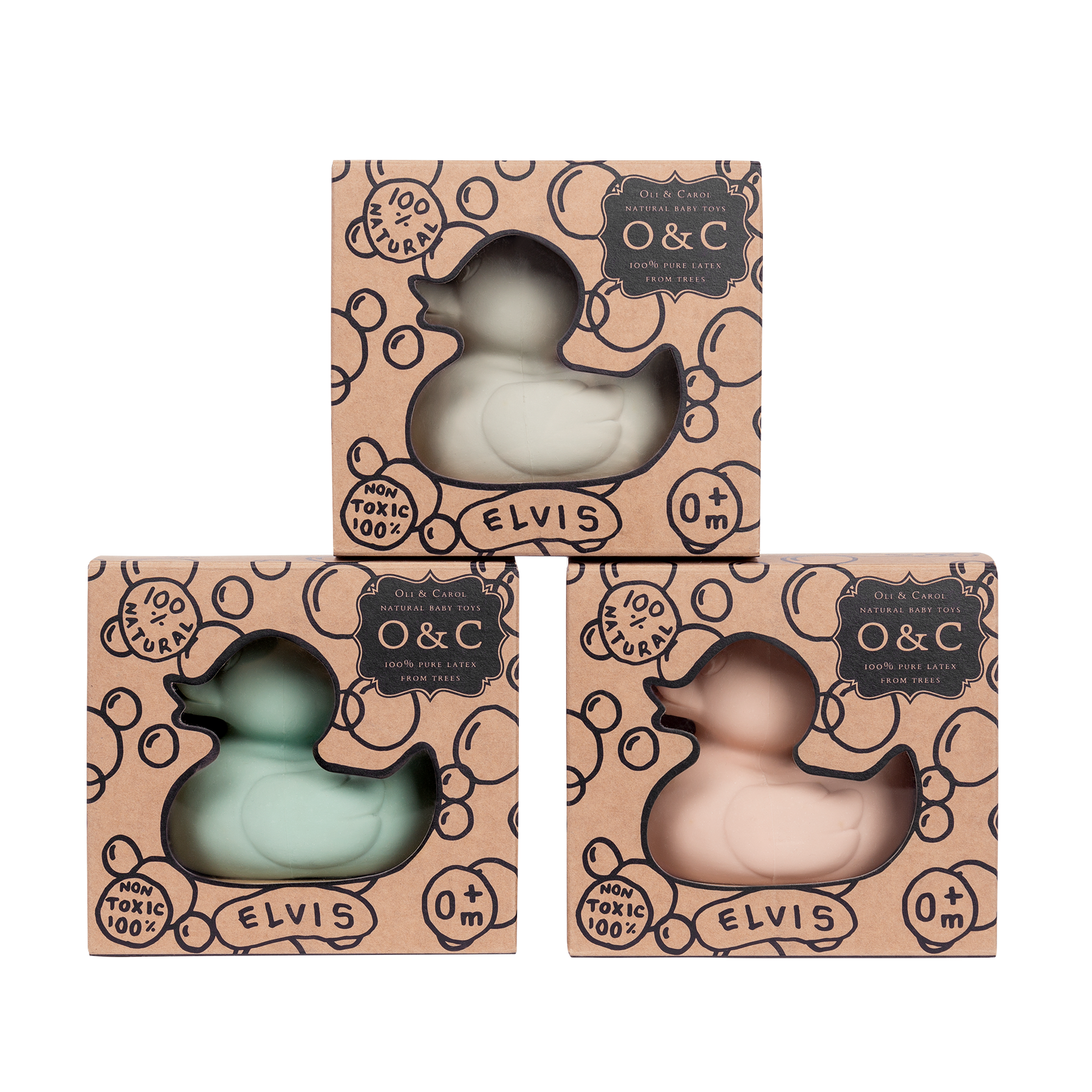 Elvis le Canard Gris – Jouet de bain et dentition bébé – vue produit 10