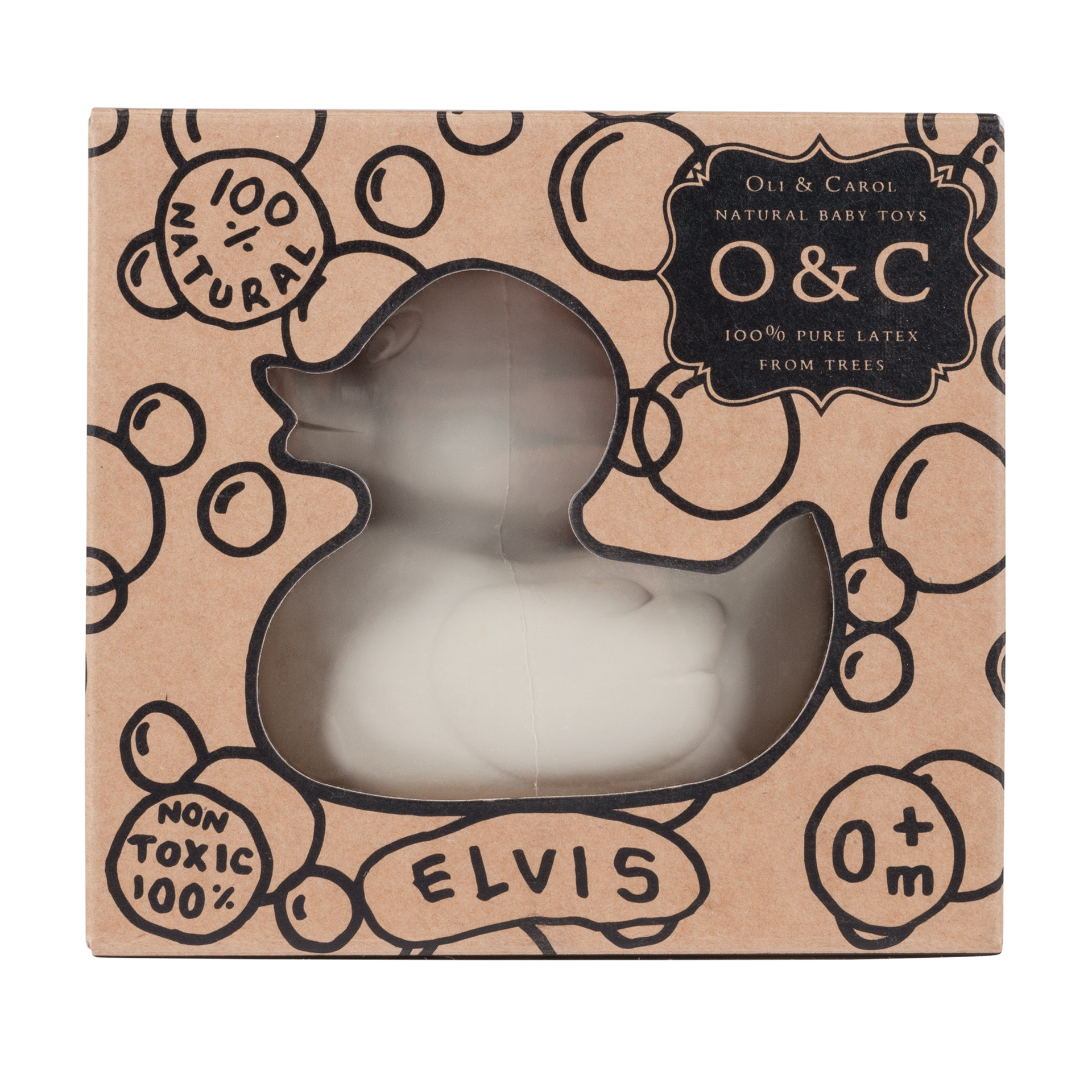 Elvis le Canard Gris – Jouet de bain et dentition bébé – vue produit 4