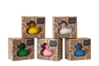 Elvis le Canard Rose – Jouet de bain et dentition bébé – vue produit 9