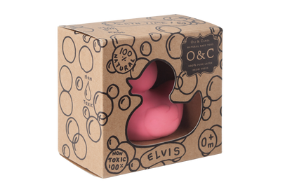 Elvis le Canard Rose – Jouet de bain et dentition bébé – vue produit 5