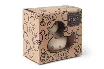 Elvis le Canard Pois Dorés – Jouet de bain et dentition bébé – vue produit 5