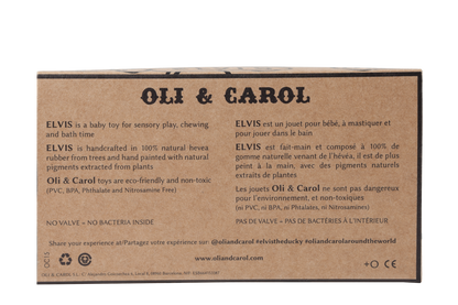 Elvis le Canard Pois Roses – Jouet de bain et dentition bébé – vue produit 7