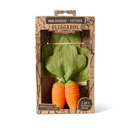 Cathy la Carotte – Mini doudou de dentition bébé – vue produit 3