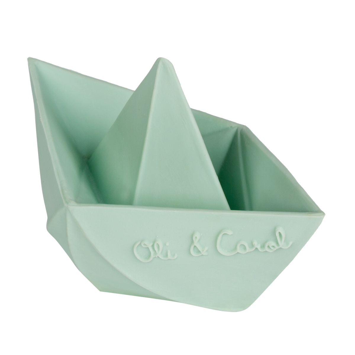 Bateau Origami Menthe – Jouet de bain et dentition bébé – vue produit 4