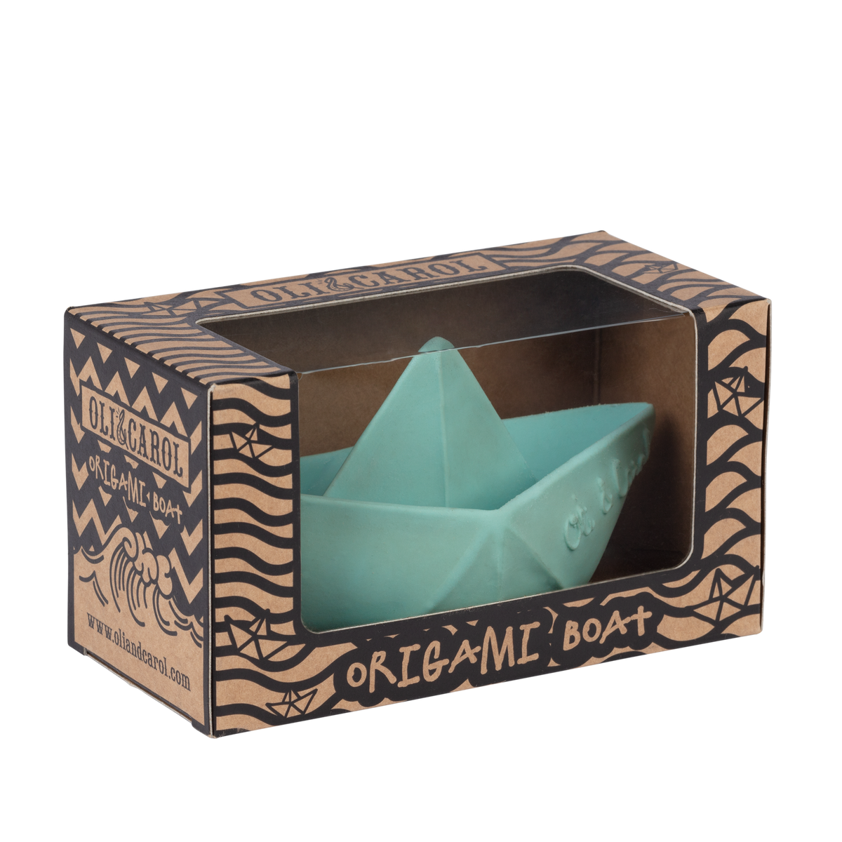 Bateau Origami Menthe – Jouet de bain et dentition bébé – vue produit 6
