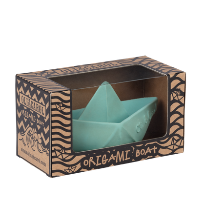 Bateau Origami Menthe – Jouet de bain et dentition bébé – vue produit 6