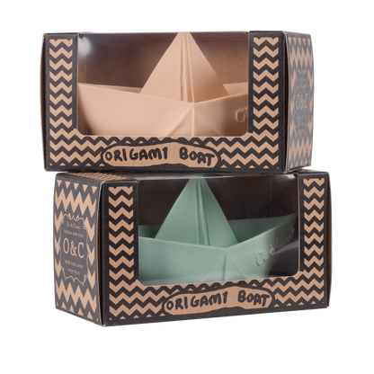 Bateau Origami Menthe – Jouet de bain et dentition bébé – vue produit 11