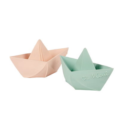 Bateau Origami Menthe – Jouet de bain et dentition bébé – vue produit 10