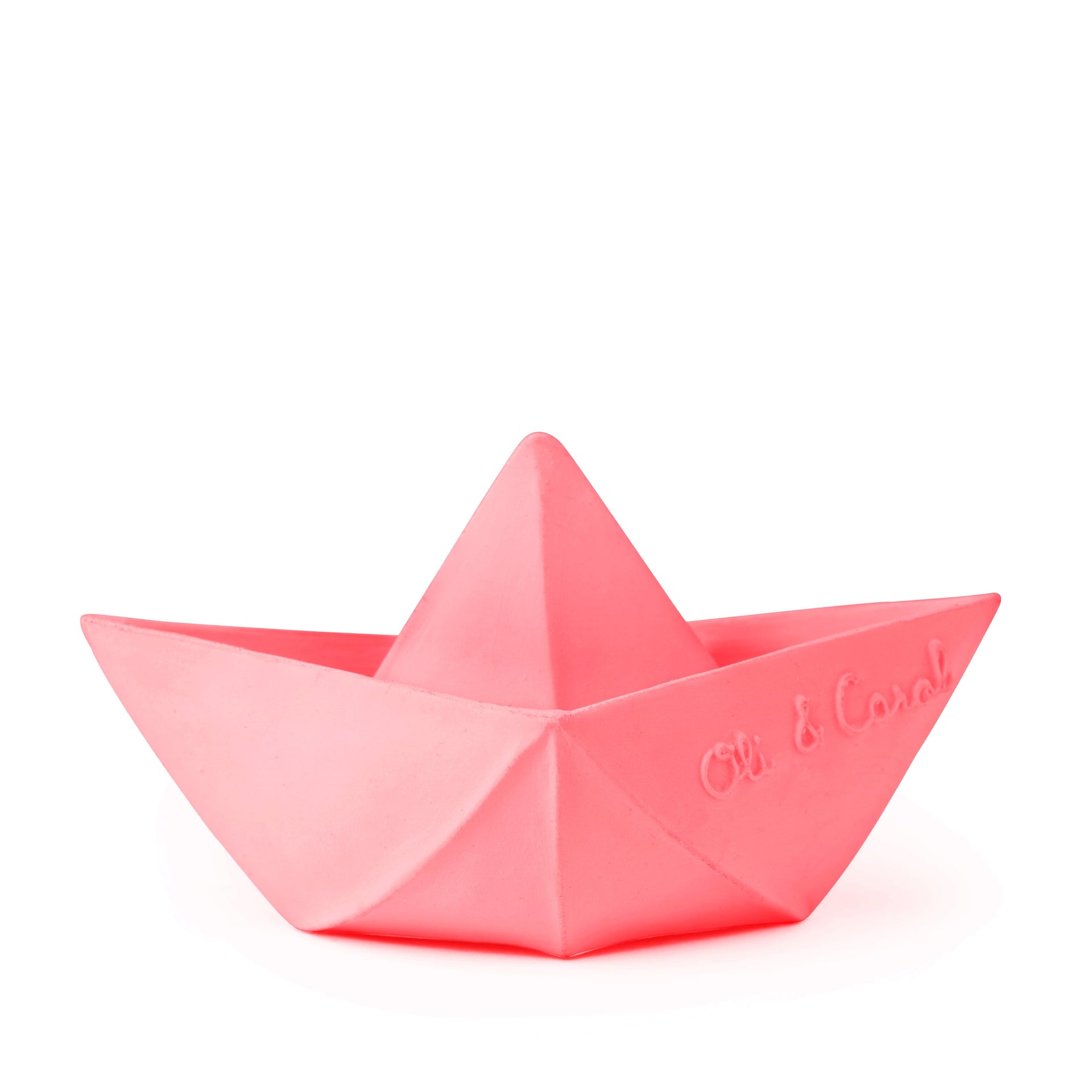Bateau Origami Rose – Jouet de bain et dentition bébé