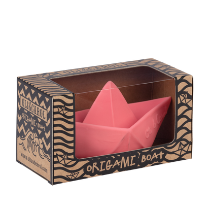 Bateau Origami Rose – Jouet de bain et dentition bébé – vue produit 6