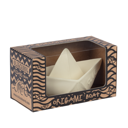 Bateau Origami Blanc – Jouet de bain et dentition bébé – vue produit 4