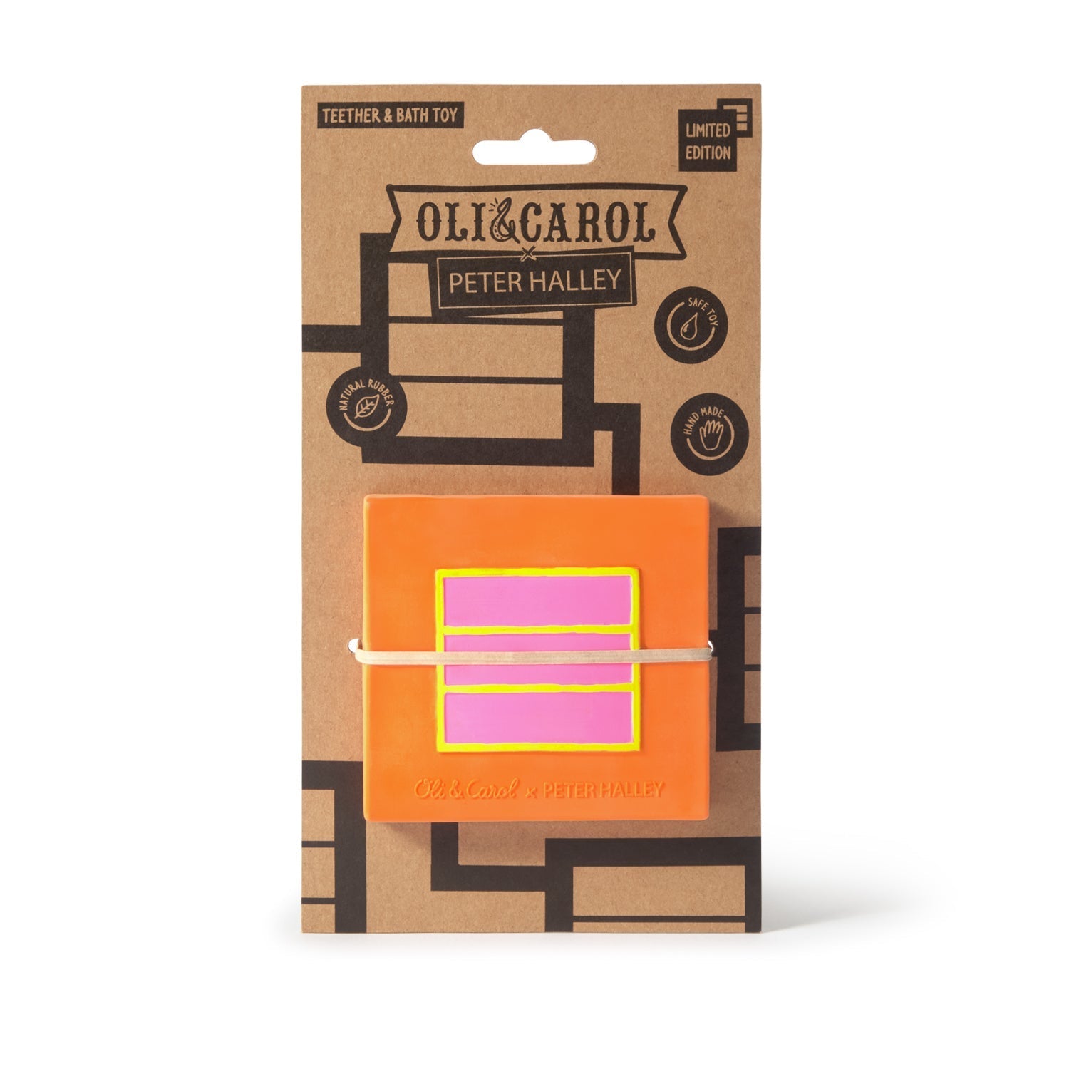 Orange Cell – Jouet de dentition bébé – Oli&Carol x Peter Halley – vue produit 2