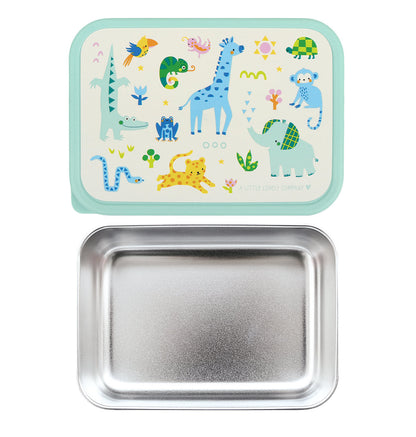 Boîte à déjeuner en inox - Jungle – vue 5 – A Little Lovely Company